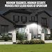 Solar Powered Security Spotlights- Motion Activated Lights- Wireless Outdoor Light- 300 Lumen Ultra Bright LEDs- 2 Lighting Modes- Best for Patio, Garden, Path, Pool, Yard, Deck (Black) (1 Pack)