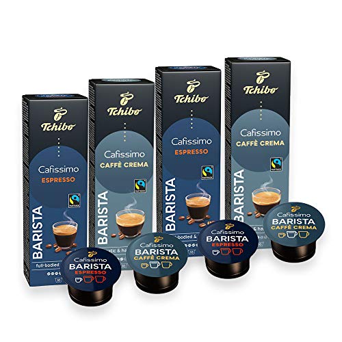 Tchibo Cafissimo Probierset Barista Edition verschiedene Sorten Caffè Crema und Espresso, Premium Qualität, 40 Stück…