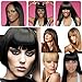 Liyate New Fashion Straight Hair Bangs Fringe Clip in Hair Extensions 1 piece (2 clips) Synthetic Hair (clip bangs, Jet Black)