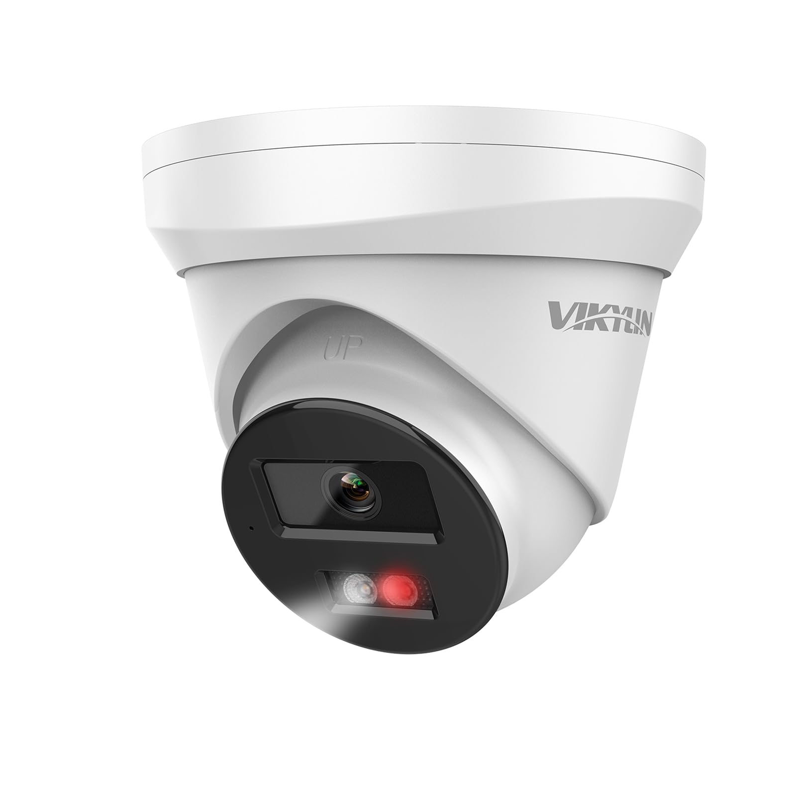 VIKYLIN 8MP POE IP Camera with Human/Vehicle Detection,Built-in MIC and Smart Dual Light,H.265+ Coding 24/7 Recording CCTV Camera Outdoor with 512GB SD Slot,IP67 Weatherproof,Compatible Hik vision