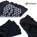 Hylaea Yoga Socks for Women with Grip & Non Slip Toeless Half Toe Socks for Ballet Pilates Barre Dance