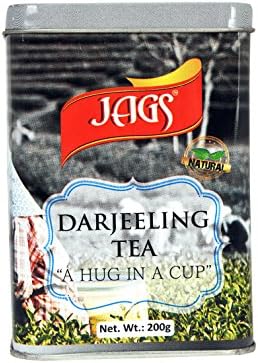 Honey Land Darjeeling Black Tea from India in Decorative Tin Container, 200 Grams of Unblended, Single Estate Grown Loose Leaf Tea; Gift for Tea Lover