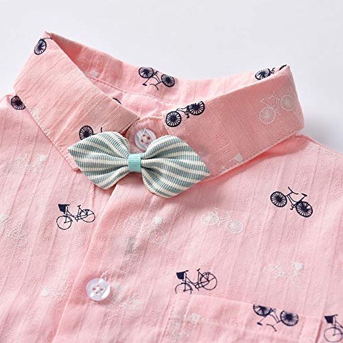 Toddler Boys Plaid Romper Clothes Sets, Gentleman Bow Tie Long Sleeves Plaid Top T-Shirt Suspender Trousers Pants Outfit Sets (Navy, 18-24 Months)