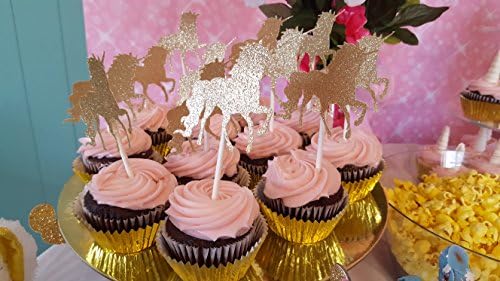 Unicorn cupcake toppers 12CT