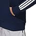 adidas Men's Essentials 3-Stripe Pullover Hoodie, Collegiate Navy/White, Medium