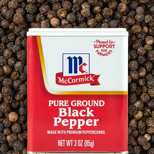 MCCORMICK PURE GROUND BLACK PEPPER, 3 OZ