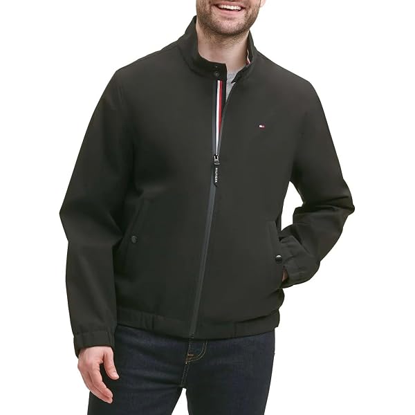 Neil Barrett Mens Double Stripe Windbreaker Jacket, Black, Medium