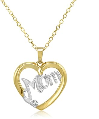 mom heart necklace