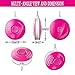 Electric Manicure Pedicure Nail File Set - 5 in 1 Mini Professional Electric Nail Drill Trimmer Grinder Machine Kit for natural Toes Fingernails Acrylic nails (2018 New, Rose Red)