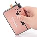 FOCUS Aluminium Alloy Automatic Cigarette Case Box Lighter Case Holder (Pink)
