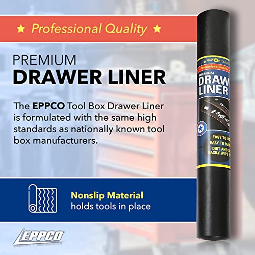 EPPCO Enterprises Tool Box Drawer Liner 24inch Wide x 72” Long Non