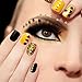 TecUnite 1728 Pieces Crystals Nail Art Rhinestones Round Beads Flatback Glass Charms Gems Stones and 2 Pieces Tweezers with Storage Organizer Box, SS3 6 10 12 16 20, 288 Pieces Each Size (Bronze)