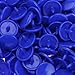 100 Glossy Royal Blue (B16) Round KAM Plastic Resin Snaps Craft Baby Bib Cloth Diaper
