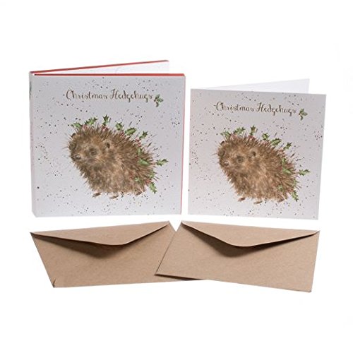 Wrendale Designs by Hannah Dale - Christmas Hedgehugs - Christmas Card Box Set - Pack of 8 — image 1