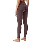 YEOREO Women's Workout Gym Leggings Julissa Hidden Scrunch Butt Sculpting Compression Mid Rise V Back Yoga Leggings 26"