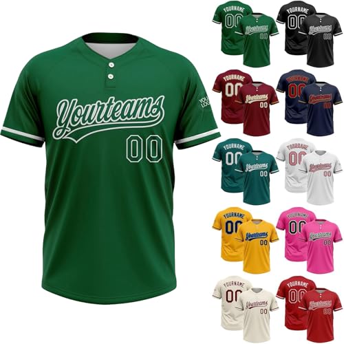 Custom Baseball Jersey Softball Jersey Printing Custom Name, Team Name, Number for Men Women Youth Sport Shirt Uniform Teamwear