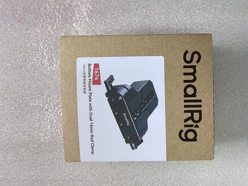 SMALLRIG Camera Base Plate with 15mm LWS Rod Rail Clamp, Baseplate for Sony A6500 A6600 A6300, for Canon R5 R6, for Sony A7SIII / A7III, Both for Cameras & Cages