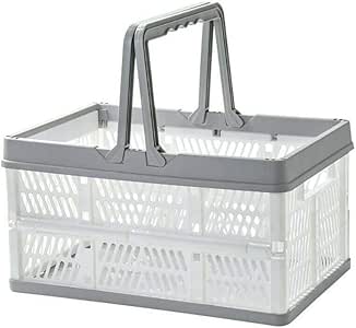 LINKLANK Cesta de almacenamiento de plástico, portátil, cocina