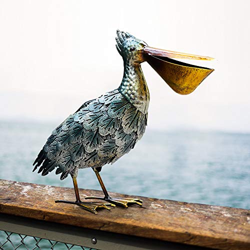 Chisheen Solar Light Pelican Metal Garden Art Outdoor Yard Statues and Sculptures ... (Multi-Solar) - Thumbnail 3