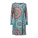KESEE Clearance Womens Clothing☀ Long Sleeve Vintage Boho Maxi Evening Party Beach Floral Dress (L, Multicolor)