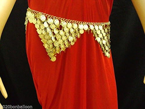 Egyptian Metal Coins Hip Belt Scarf Belly Dance Professional Hand Made Tribal 414
