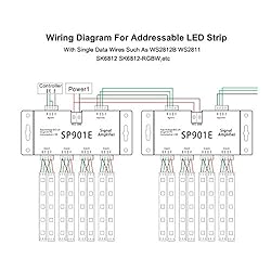 BTF-LIGHTING SP901E LED Pixel WS2812B WS2811 SPI