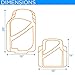 Motor Trend FlexTough Standard - 4pc Set Heavy Duty Rubber Floor Mats for Car SUV Van & Truck (Tan Beige) (MT-774-BG)