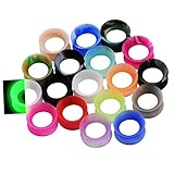 36pcs/22pcs Soft Silicone Ear Gauges Flesh Tunnels Plugs Stretchers Expander Ear Piercing Jewelry 2g-3/4