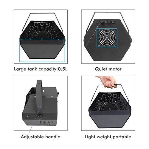 Theefun Professional Wireless Remote Control Automatic Bubble Machine with High Output, Automatic Blowing Mechanism For Outdoor or Indoor Use