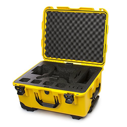 Nanuk DJI Drone Waterproof Hard Case with Wheels and Custom Foam Insert for DJI Phantom 4/ Phantom 4 Pro (Pro+) / Advanced (Advanced+) & Phantom 3 - 950-DJI44 Yellow