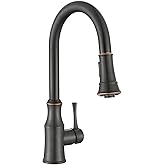 AguaStella AS94ORB Oil Rubbed Bronze Kitchen Sink Faucet with Pull Down Sprayer Single Handle High Arc