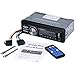 GeMoor Car Stereo Receiver with Bluetooth In-Dash, Single Din Car Radio, MP3 Player/USB/SD/AUX/FM Radio, Wireless Remote Control