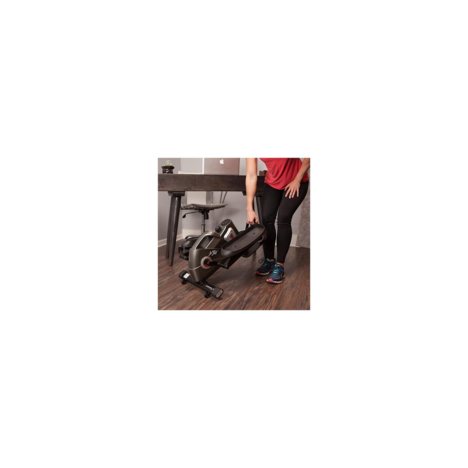 jfit Under Desk & Stand Up Mini Elliptical/Stepper w/Adjustable Angle