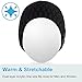 Mydeal Bluetooth Beanie Hat Winter Warm Soft Knit Cap with Wireless Headphone Headset Earphone Stereo Speaker Microphone Hands Free for Outdoor Sport,Compatible with Iphone Android Cell Phones - Black