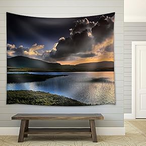 The Isle of Skye in Scotland, Great Britain UK - Fabric Wall Tapestry Home Decor - 51x60 inches