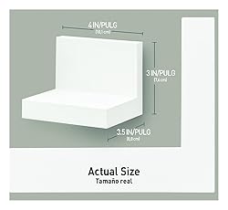 Command Display Ledges, Holds up to 2 lb, Quartz, 2
