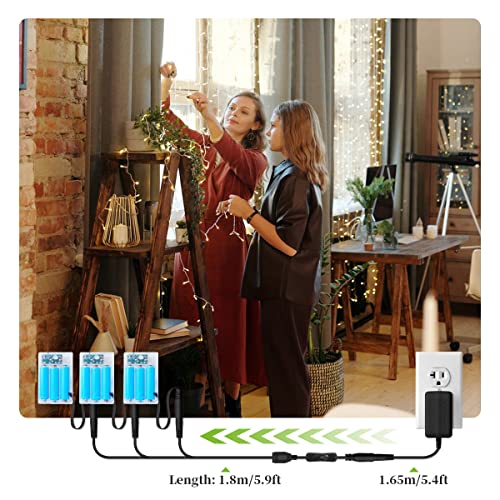 Lenink 1 to 3 AC Power Supply Adapter Kit with On/Off Switch for AA