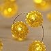 Impress Life Sunflower String Lights with Remote and Battery,Spring Decor 10ft 40LEDs Helianthus Fairy Lights for Garden Patio Balcony Gazebo