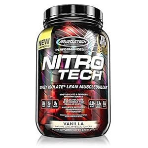 Muscletech Performance Series Nitrotech – 2 lbs, 907 g (Vanilla)