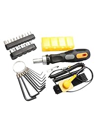 Syba kit de herramientas para pasatiempos en una funda plegable., Negro