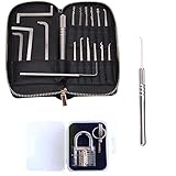 Professional Deluxe Practical (15 + 2) PCS Repair Kit with Wrench and pick Back Cover Open Knife with Adjustable set