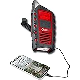 Eton Odyssey Multi-Powered All-Band Bluetooth Emergency Radio with RDS, Red