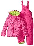 Pink Platinum Little Girls' Polka Dot Snowsuit