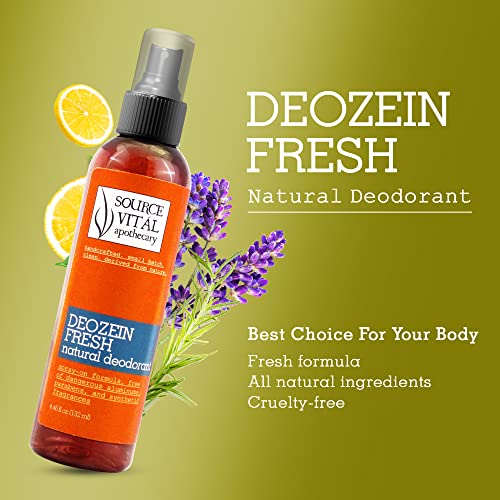 Deozein Fresh Natural Spray Deodorant by Source Vitál Apothecary