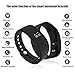 WEMOSI Fitness Tracker - Heart Rate Blood Pressure Monitor - Bluetooth Wireless Smart Bracelet - Water Resistant Outdoor Activities Tracker - for Android IOS Smart Phones