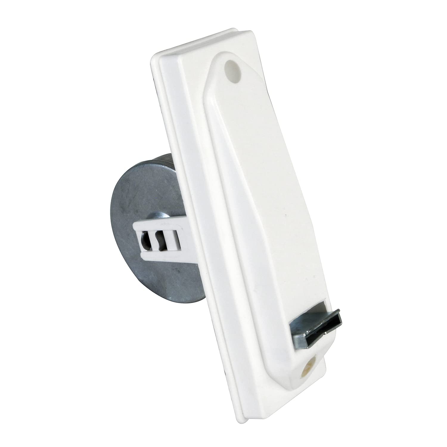Amig - Compact Roller Blind Winder for Installation or Under The Wall | Made of Metal with Plastic housing in White | Simple and Timeless Design | Dimensions: 6 x 16.5 x 10 cm — image 1