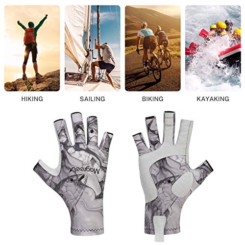 image for Magreel UV Protection Fishing Gloves for Men Women, UPF50+ Sun Protect