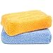 Zwipes Microfiber Kitchen and Bathroom Cleaning Sponges | Wash Dry Dust Polish | 2 Pack