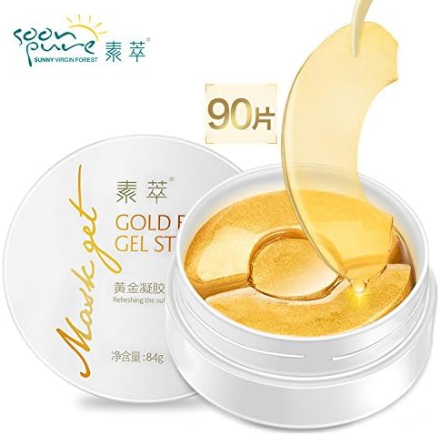 SUQIE Gold Aquagel Collagen Eye Mask Sleep Mask Eye Patches Dark Circles Face Care Mask To Face Skin Care Whitening Anti Wrinkle 90pcs