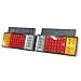1 Pair Left + Right 24V LED Rear Tail Light Fit Isuzu Elf Truck NPR NKR NHR NLR 84++